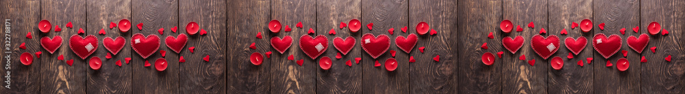 Banner for advertising on the theme of Valentine's Day Banner for advertising on the theme of Valentine's Day