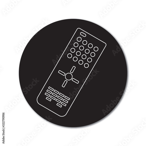 TV Remote control line icon 