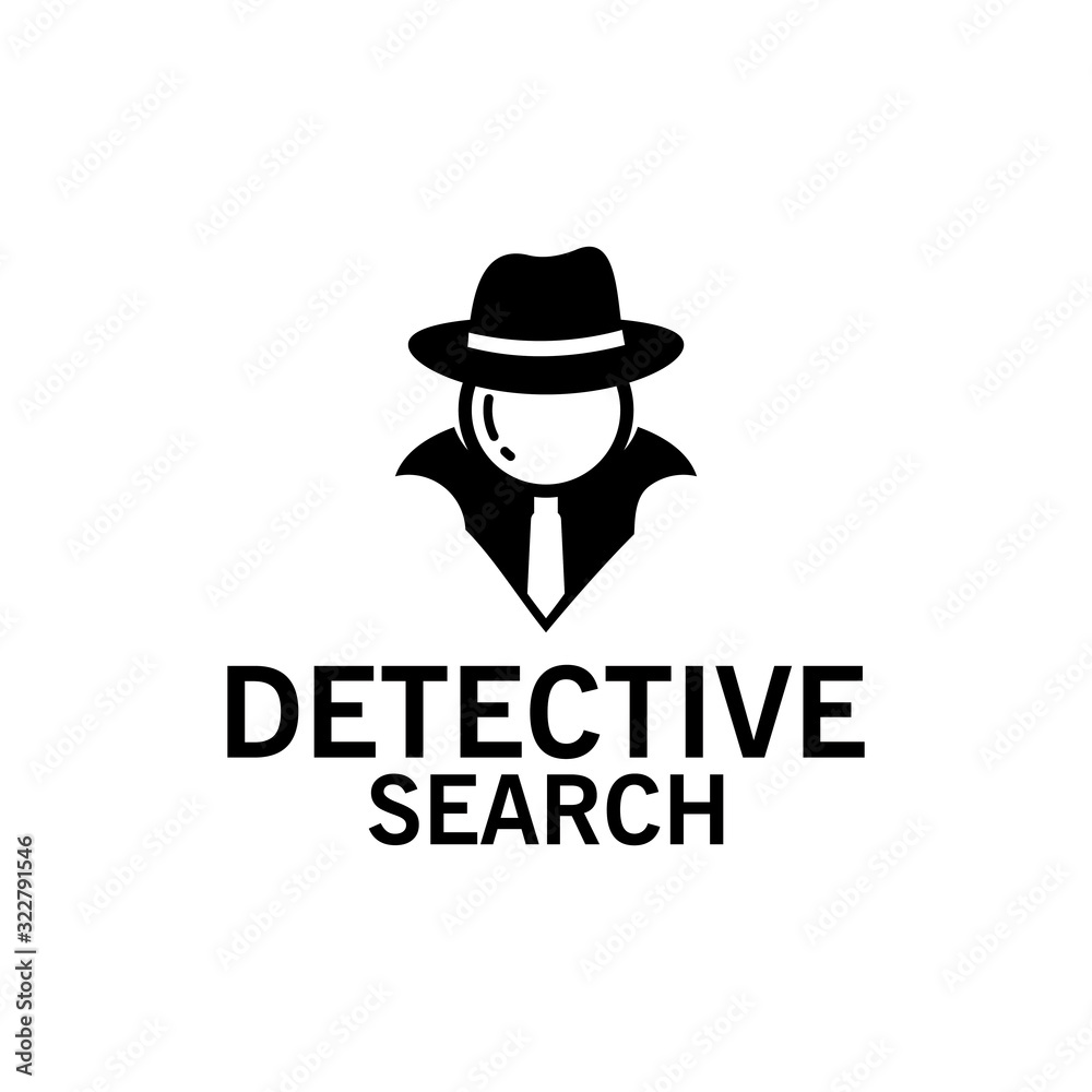 Detective Search Logo Template Design