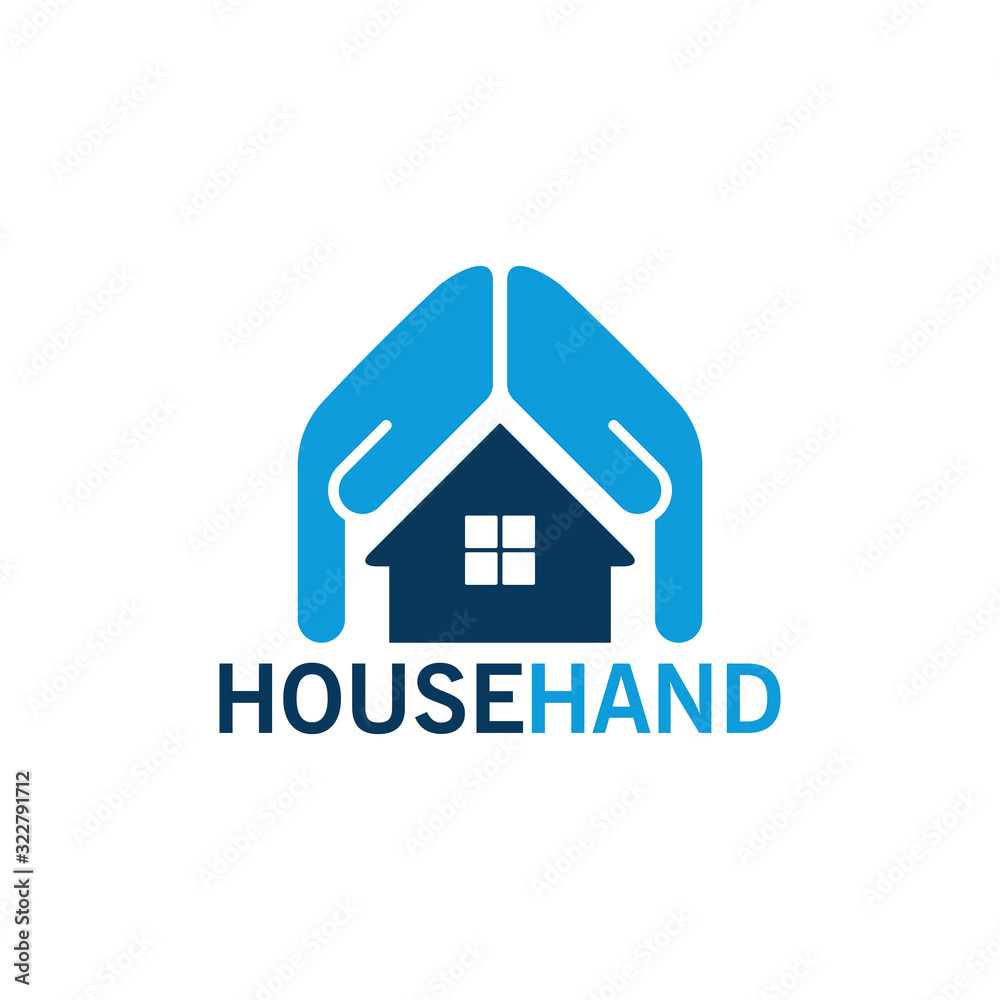 House Hand Logo Template Design House Hand Logo Template Design