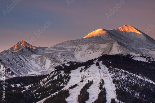 Colorado Scenic Beauty - Sunrise in Breckenridge, Colorado. photo