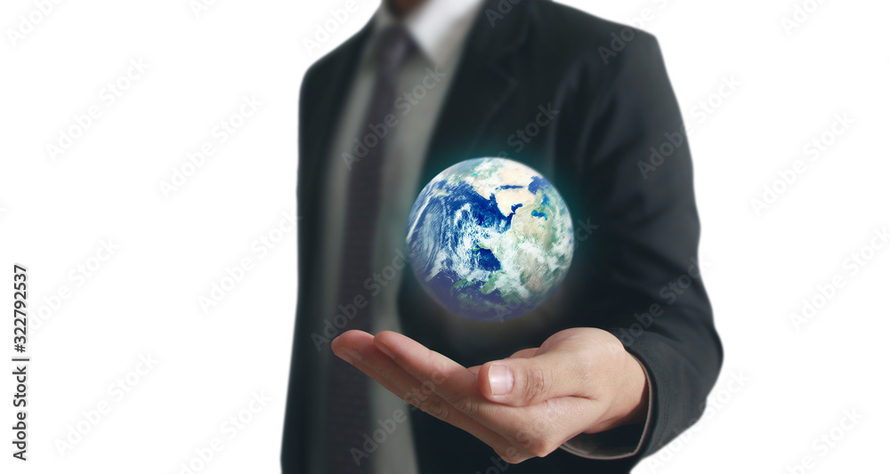 Globe ,earth in human hand. Earth image provided by Nasa Globe ,earth in human hand. Earth image provided by Nasa