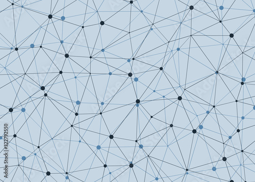 Abstract Low Polygon Mesh Generative Art background illustration