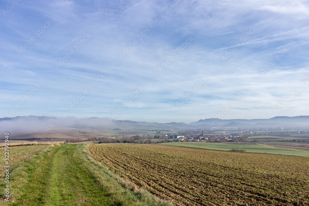 Views of the Araba plain in the Basque Country