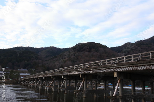 渡月橋 京都 日本