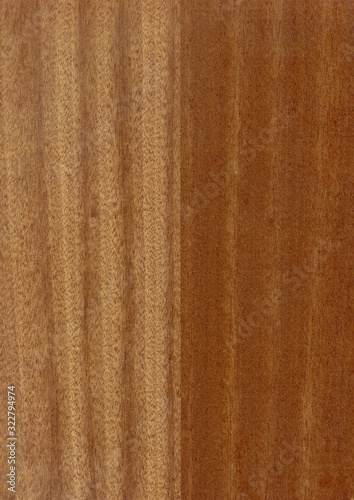 Closeup real natural wood grain of veneer background and texture, Pattern for decoration. Blank for design. Use for select material idea decorative furniture surface. Exotic veneer material. photo