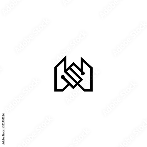 WS W S Logo Icon Vector Template