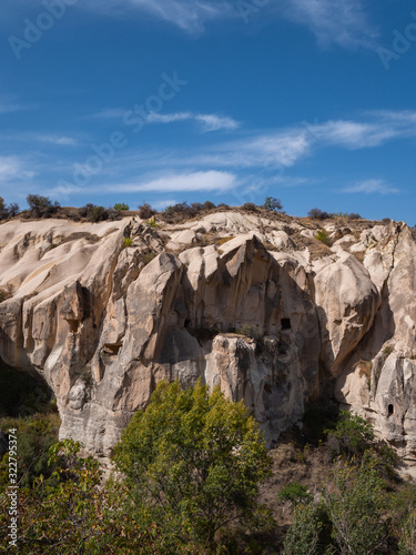 Stone houses of Goreme village in Cappadocia, Turkey