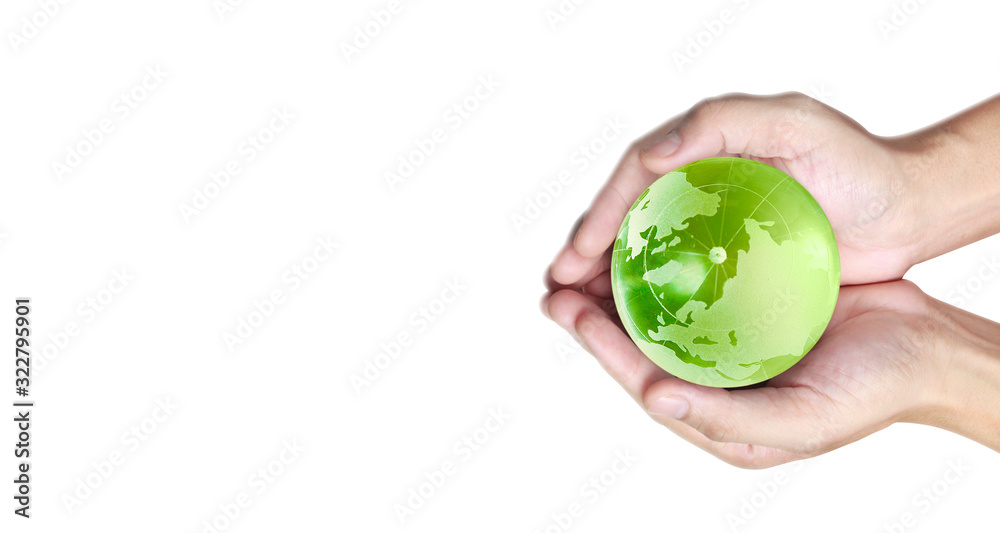 Globe ,earth in human hand. Earth image provided by Nasa Globe ,earth in human hand. Earth image provided by Nasa