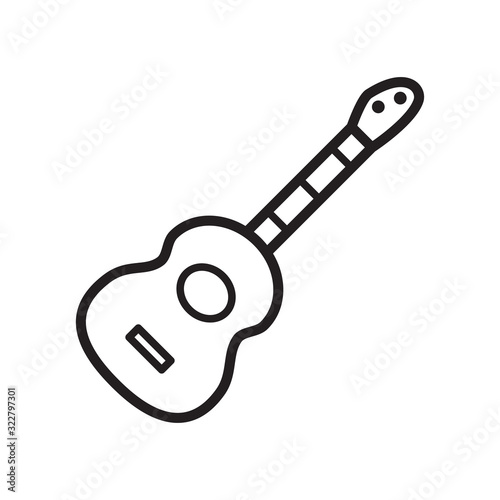 GUITAR icon design, flat style icon collection