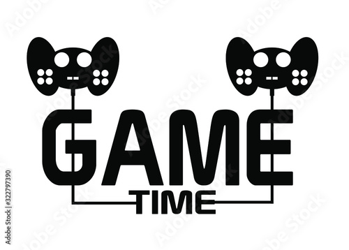 Game time with creatif font design.