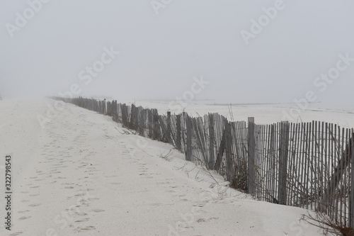 Long beach fence