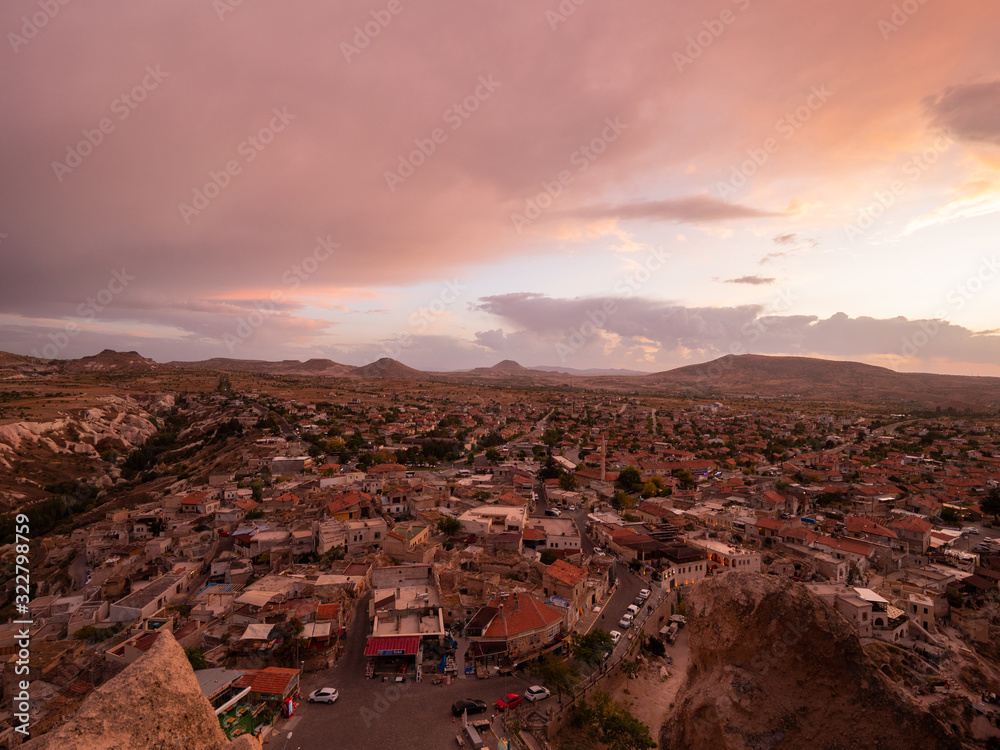 Fototapeta premium Views over Cappadocia from Uchisar Castle, Nevsehir, Turkey