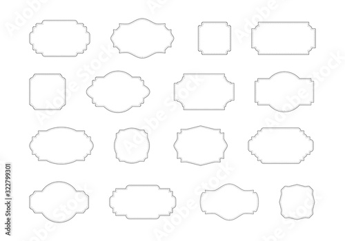 Decorative calligraphic frames. 