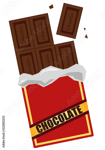 チョコレート菓子ベクターイラスト