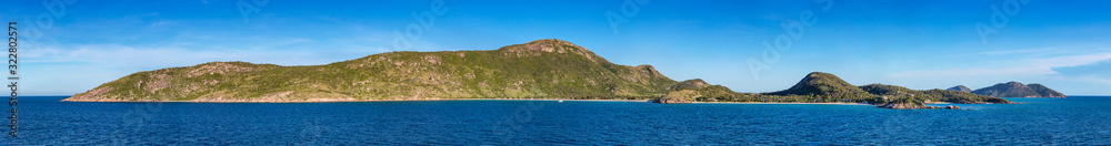 Panoramic view of the Lizard Island in Queensland, Australia.