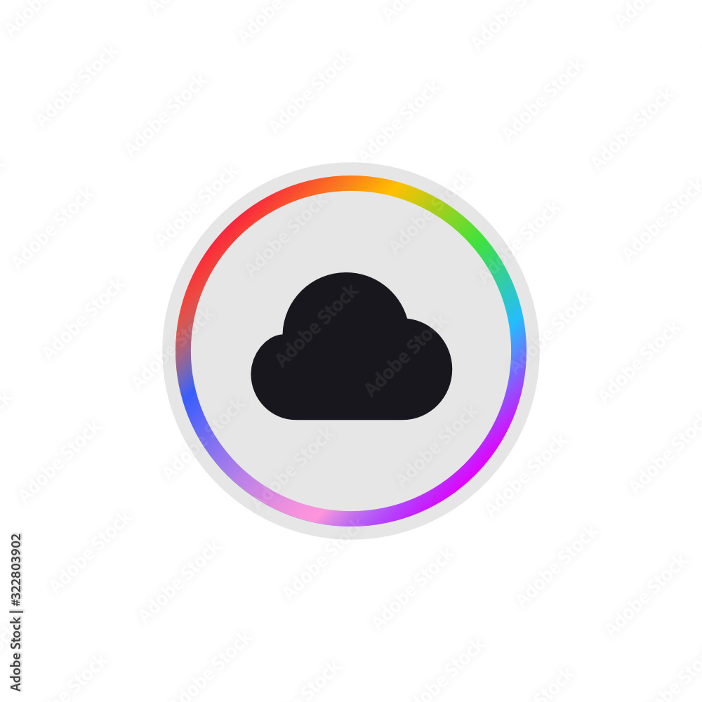 Cloud - Modern App Button Cloud - Modern App Button