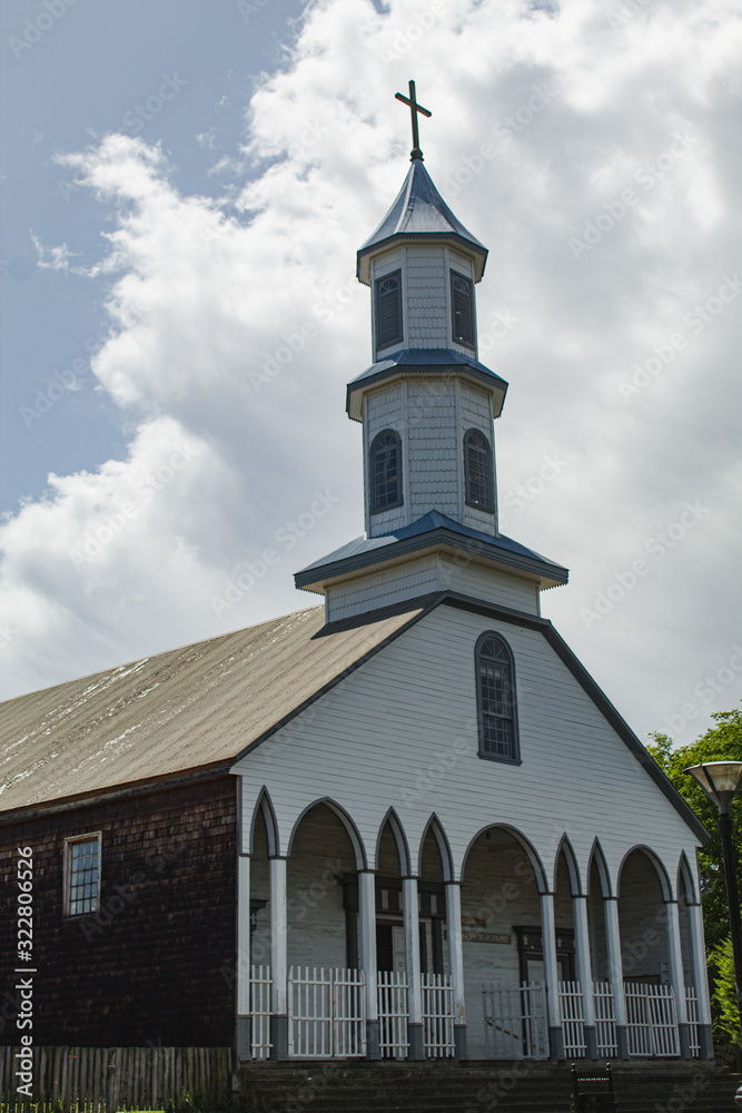 Iglesia de Ancud Chiloé, patrimonio de la humanidad 