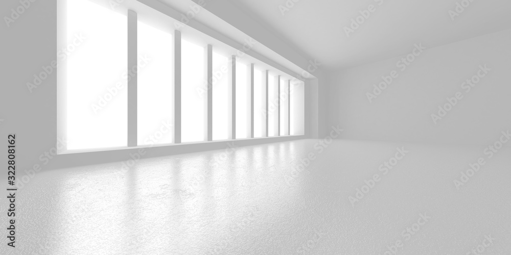 Fototapeta premium Futurystyczny Biały Projekt Architektury Tło