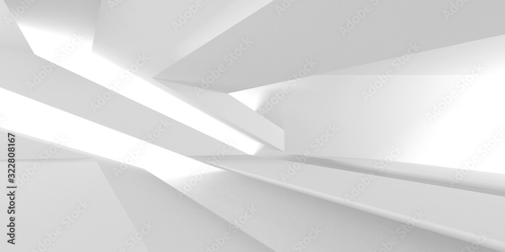 Futuristic White Architecture Design Background Futuristic White Architecture Design Background
