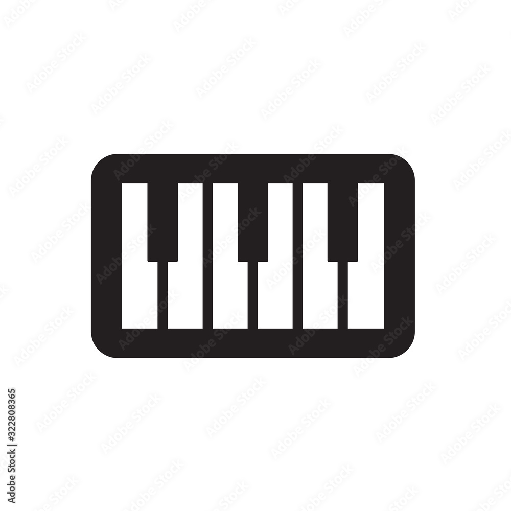 PIANO icon design, flat style icon collection PIANO icon design, flat style icon collection