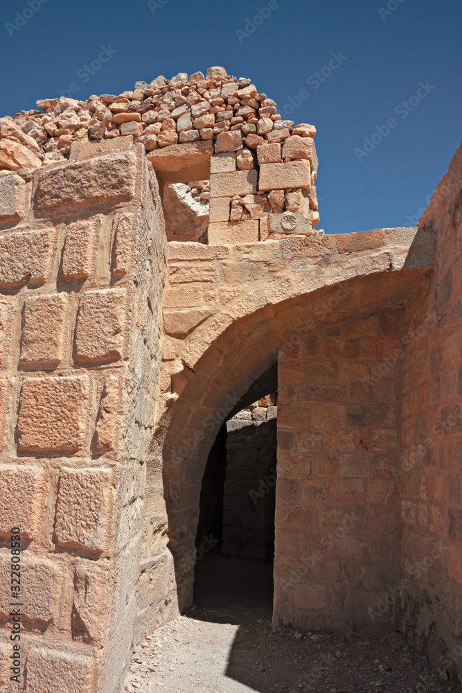 Visit the ruins of the archaeological site of Al-Karak, the castle of the Crusaders in Jordan.