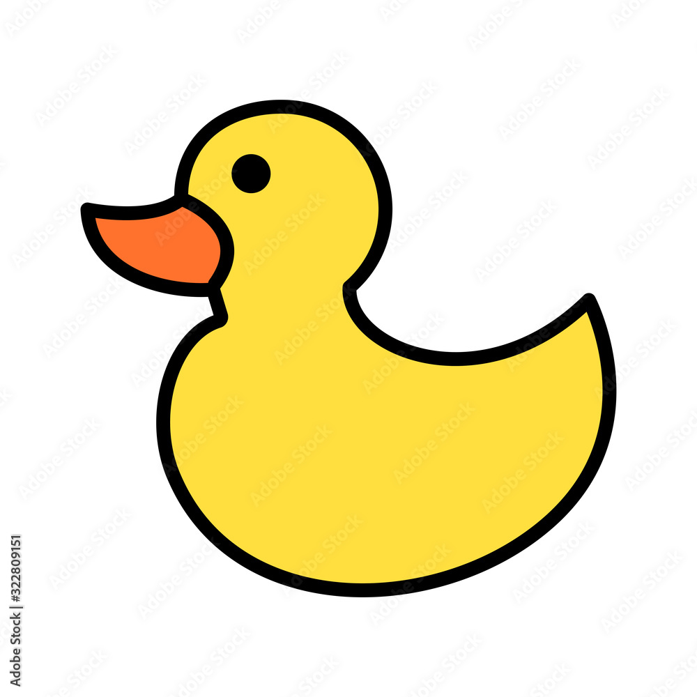 Rubber Duck icon vector Rubber Duck icon vector