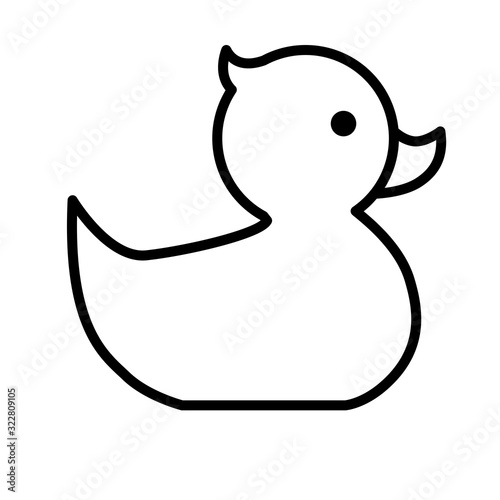 Rubber Duck icon vector