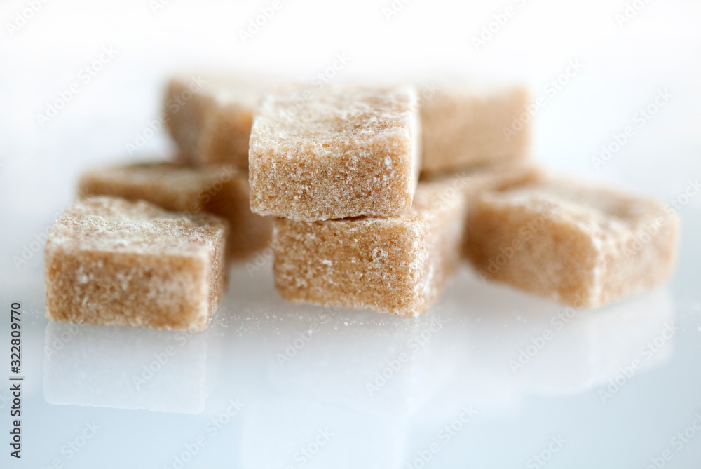 cubes of brown sugar