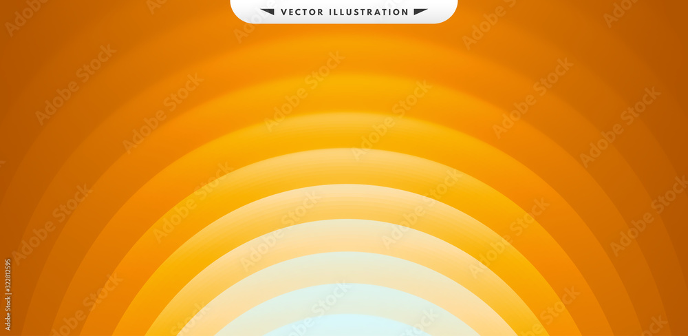 Obraz Abstract waved background with layers. Trendy covers design. Vector illustration in modern art style.