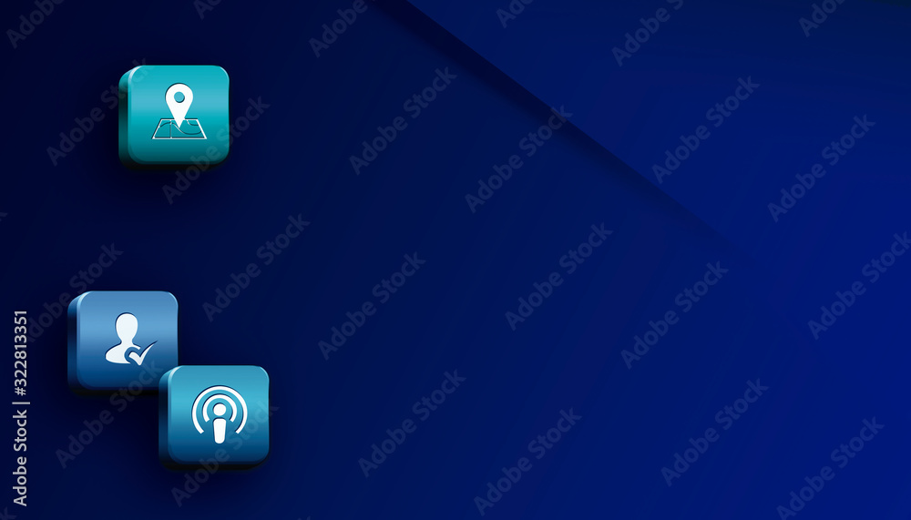 Banner horizontal para diseño con degradado con iconos Banner horizontal para diseño con degradado con iconos