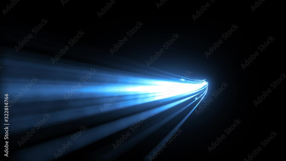 Abstract Glowing 3d Light Strokes Background/ 4k animation of an abstract background with glowing 3d light strokes with fast motion path trajectory following