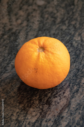 Orange on the kitchen marble
