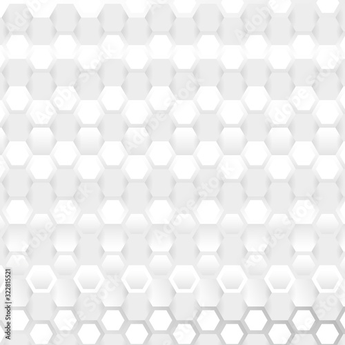 Simple blue background with connect hexagons © Leonid