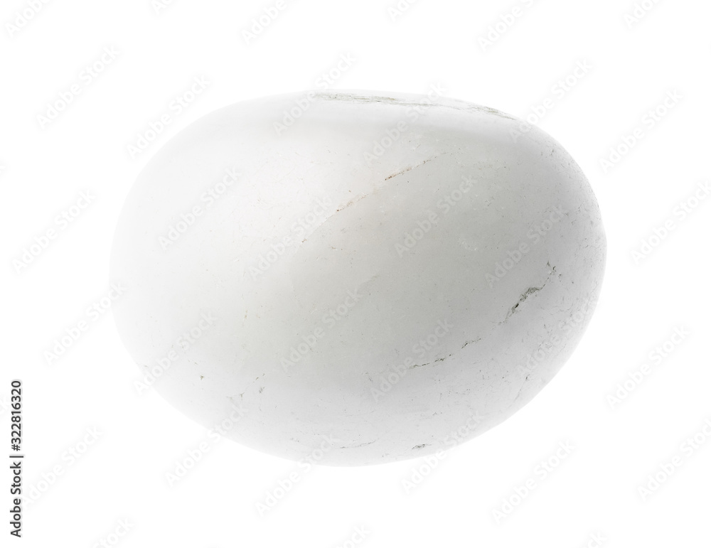 polished milky quartz gemstone cutout on white polished milky quartz gemstone cutout on white