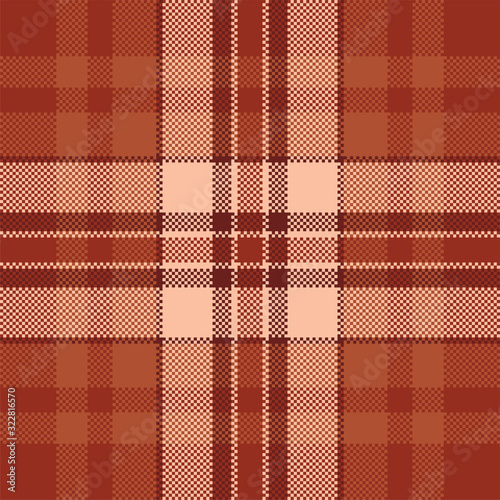 Pixel background vector design. Modern seamless pattern plaid. Square texture fabric. Tartan scottish textile. Beauty color madras ornament.