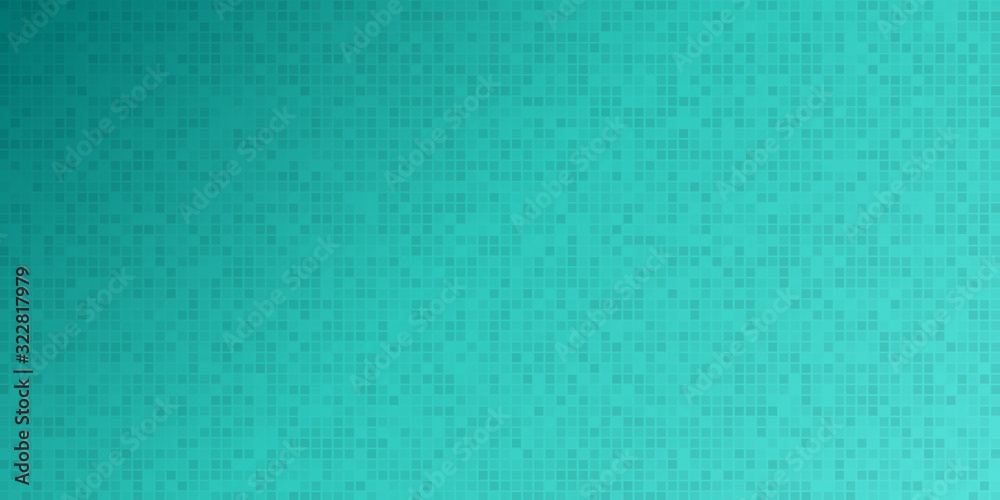 Fototapeta premium Abstract square pattern background in tosca gradient background