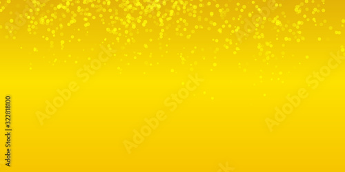 Bright yellow orange white blur bokeh circle abstract background for presentation design and banner.