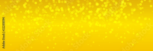 Bright yellow orange white blur bokeh circle abstract background for presentation design and banner.