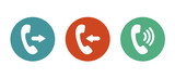 Logo téléphone, sonnerie, appel, recevoir