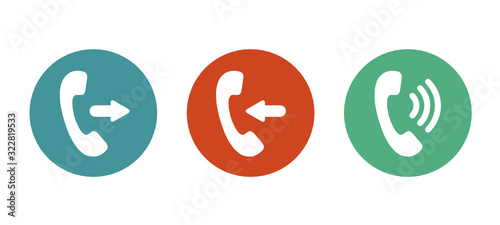 Logo téléphone, sonnerie, appel, recevoir photo