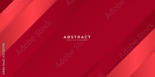 Red bright line cut shadow abstract background vector illustration for presentation design. Abstract modern background gradient color. Red maroon and white gradient with stylish line and square