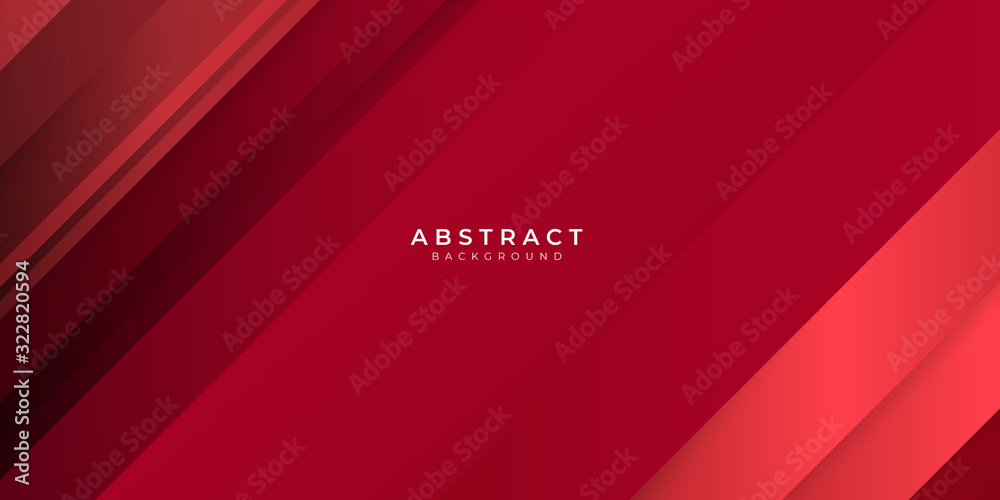 Red abstract background geometry shine and layer element vector for presentation design.