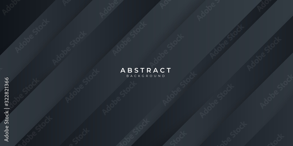 Obraz premium Modern dark black neutral abstract background for presentation design 