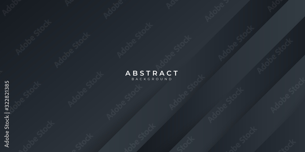 Obraz premium Modern dark black neutral abstract background for presentation design