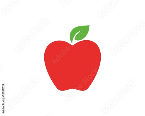 Red apple fruit logo