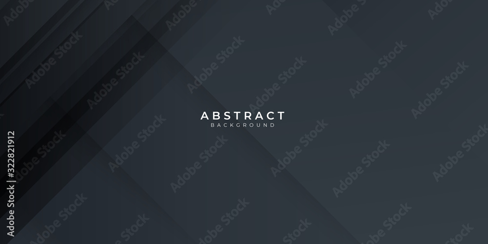 Fototapeta premium Dark black silver neutral abstract background vector illustration for presentation design