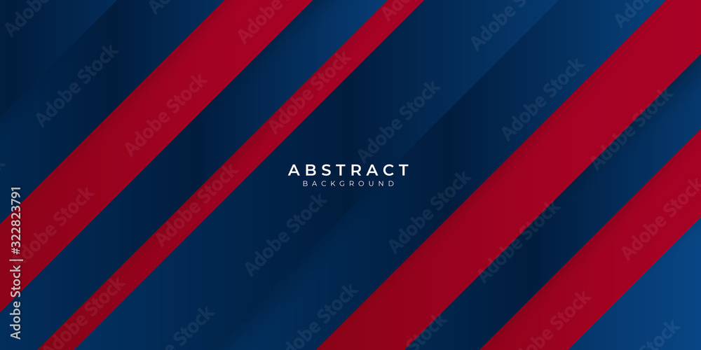 Red blue gradient box rectangle abstract background vector presentation design