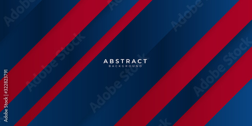 Red blue gradient box rectangle abstract background vector presentation design