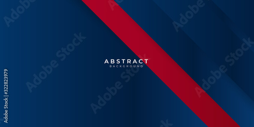 Free Download Red gradient blue box rectangle abstract background vector presentation design - GFXLoad